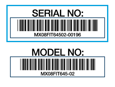 Antenna Serial Number Label